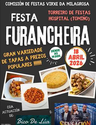 Fechas, información, programa, cartel, imágenes, mapa y ubicación de Festa Furancheira de Hospital (2026) en Tomiño