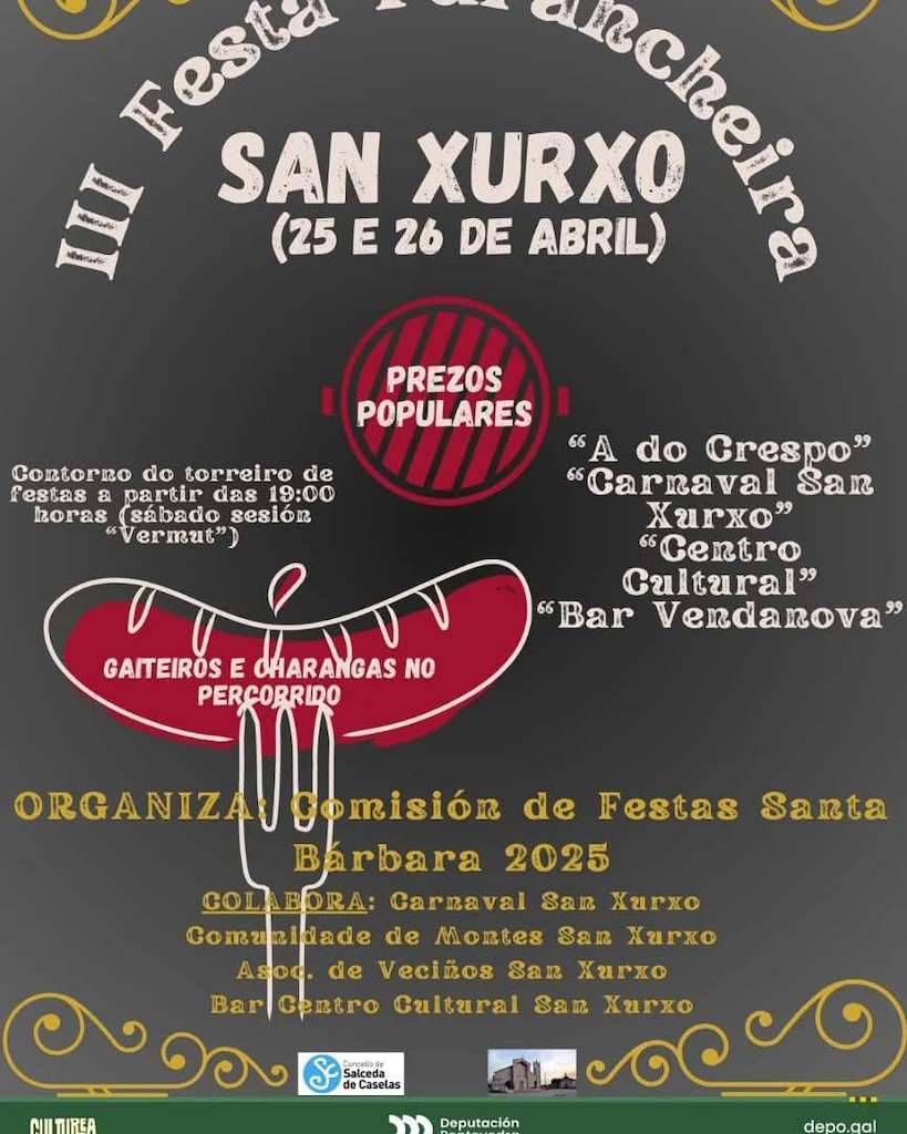 III Festa Furancheira de San Xurxo (2025) en Salceda de Caselas