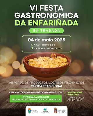 Fechas, información, programa, cartel, imágenes, mapa y ubicación de VI Festa Gastronómica da Enfariñada  en  Trabada