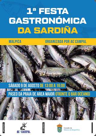 Fechas, información, programa, cartel, imágenes, mapa y ubicación de I Festa Gastronómica da Sardiña  en  Malpica de Bergantiños