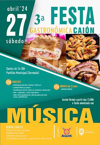 Fechas, información, programa, cartel, imágenes, mapa y ubicación de III Festa Gastronómica de Caión  en  Laracha