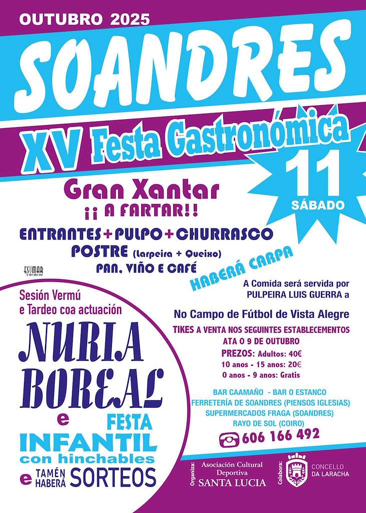 XV Festa Gastronómica de Soandres en A Laracha