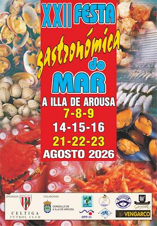 Fechas, información, programa, cartel, imágenes, mapa y ubicación de XXII Festa Gastronómica do Mar (2026) en A Illa de Arousa