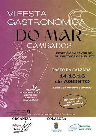 Fechas, información, programa, cartel, imágenes, mapa y ubicación de VI Festa Gastronómica do Mar (2026) en Cambados