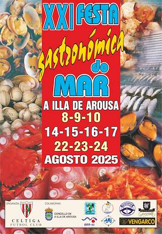 Fechas, información, programa, cartel, imágenes, mapa y ubicación de XXI Festa Gastronómica do Mar  en  Illa de Arousa