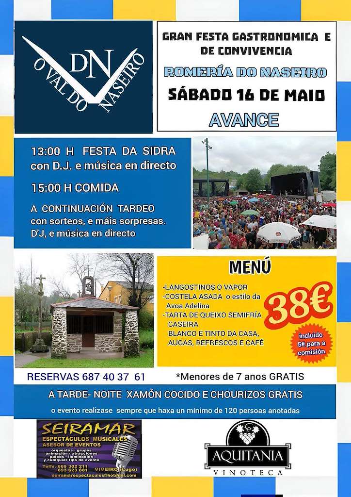 Festa Gastronómica e de Convivencia do Naseiro (2026) en Viveiro