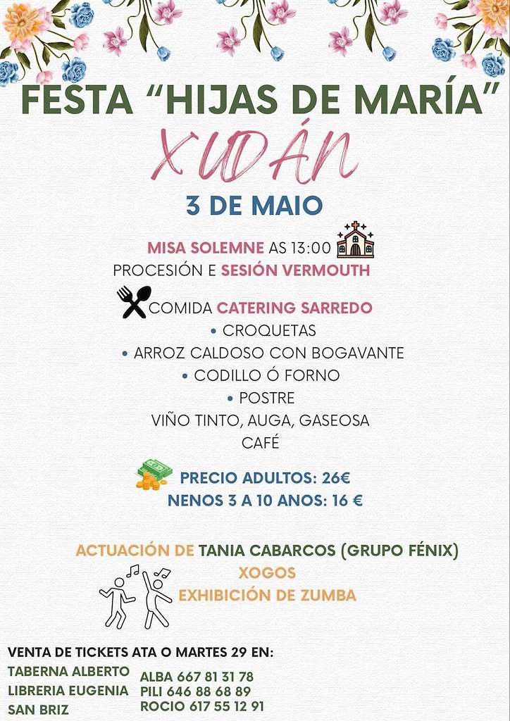 Festa Hijas de María de Xudán  (2025) en A Pontenova