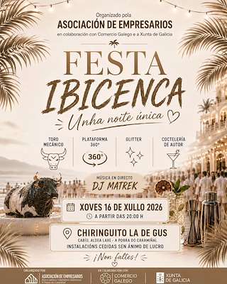Fechas, información, programa, cartel, imágenes, mapa y ubicación de Festa Ibicenca (2026)  en  A Pobra do Caramiñal