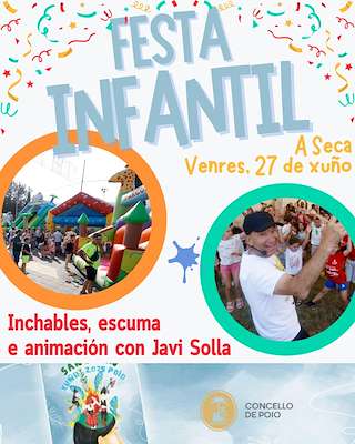 Fechas, información, programa, cartel, imágenes, mapa y ubicación de Festa Infantil de A Seca  en  Poio