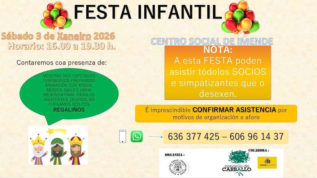 Festa Infantil de Baldaio en Carballo