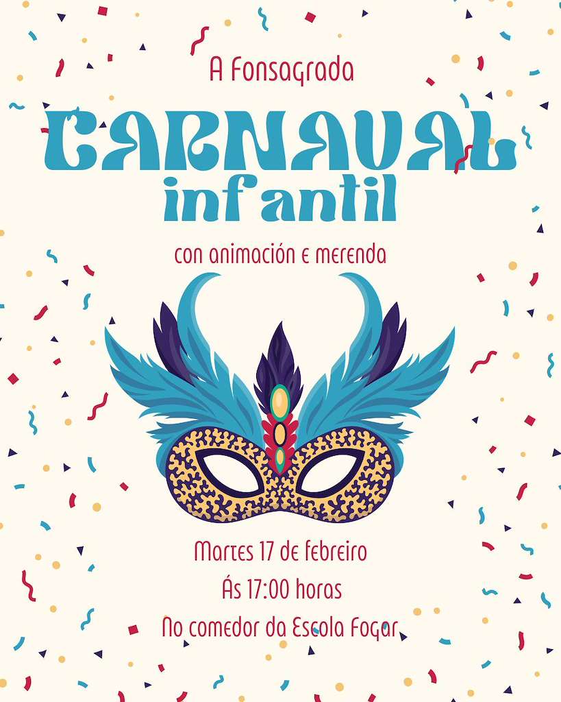 Festa Infantil de Carnaval (2026) en A Fonsagrada