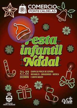 Fechas, información, programa, cartel, imágenes, mapa y ubicación de Festa Infantil de Nadal   en  Ponte Caldelas