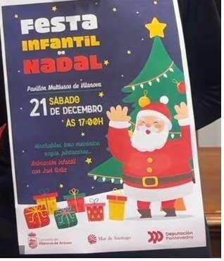 Fechas, información, programa, cartel, imágenes, mapa y ubicación de Festa Infantil de Nadal  en  Vilanova de Arousa