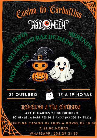 Fechas, información, programa, cartel, imágenes, mapa y ubicación de Festa Infantil de Samaín do Casino (2025)  en  O Carballiño