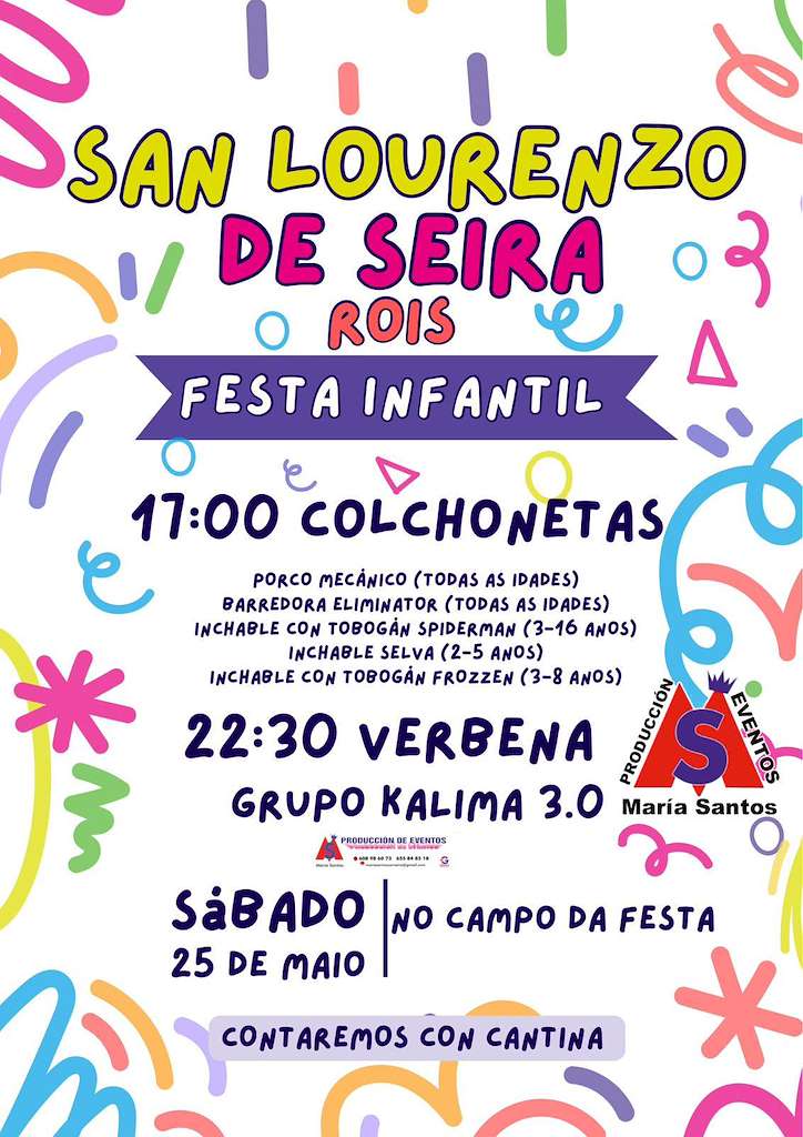 Festa Infantil de San Lourenzo de Seira en Rois