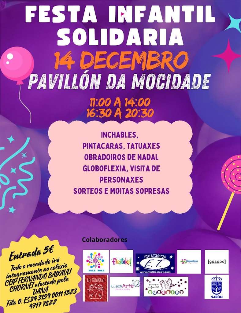 Festa Infantil Solidaria en Narón