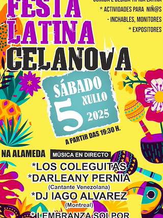 Fechas, información, programa, cartel, imágenes, mapa y ubicación de Festa Latina  en  Celanova