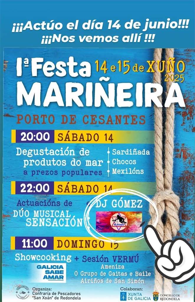 I Festa Mariñeira de Cesantes (2025) en Redondela