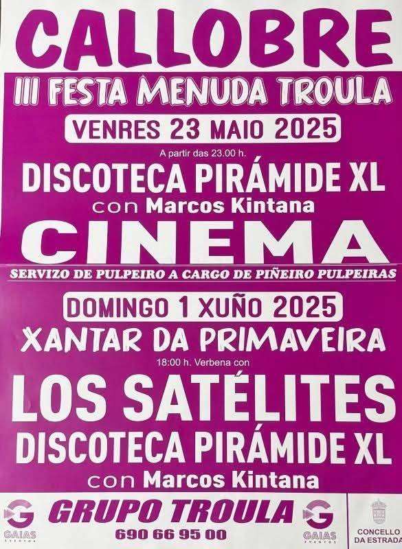 III Festa Menuda Troula de Callobre en A Estrada