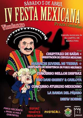 Fechas, información, programa, cartel, imágenes, mapa y ubicación de IV Festa Mexicana  en  Vimianzo