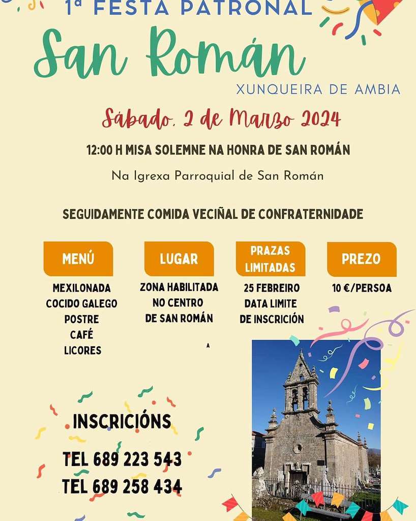 I Festa Patronal San Román en Xunqueira de Ambía