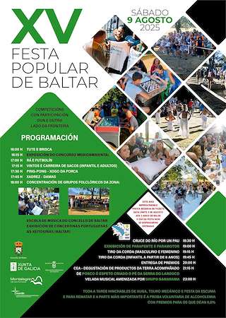 Fechas, información, programa, cartel, imágenes, mapa y ubicación de XV Festa Popular  en  Baltar