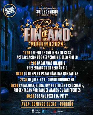 Fechas, información, programa, cartel, imágenes, mapa y ubicación de Festa Pre Fin de Ano   en  O Porriño