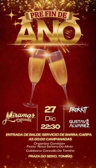 Fechas, información, programa, cartel, imágenes, mapa y ubicación de Festa Pre Fin de Ano  en  Tomiño