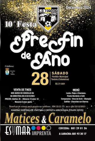 Fechas, información, programa, cartel, imágenes, mapa y ubicación de X Festa Pre-Fin de Ano  en  Tordoia