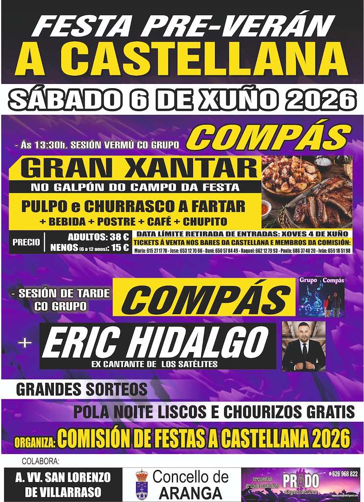 Festa Pre-Verán de A Castellana  (2026) en Aranga