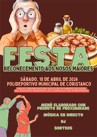 Fechas, información, programa, cartel, imágenes, mapa y ubicación de Festa Recoñecemento aos Nosos Maiores (2026)  en  Coristanco