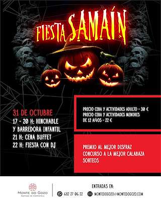 Fechas, información, programa, cartel, imágenes, mapa y ubicación de Festa Samaín no Monte do Gozo (2025)  en  Santiago de Compostela