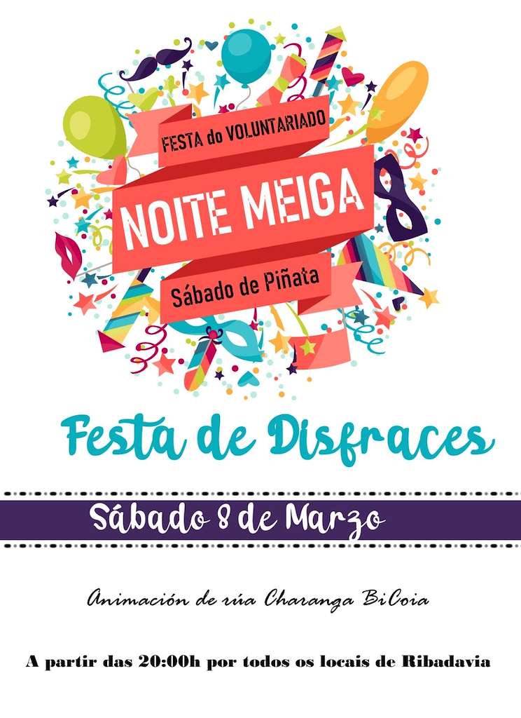 Festa Voluntarios Noite Meiga en Ribadavia