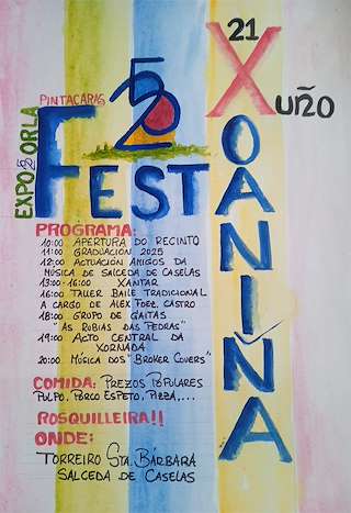 Fechas, información, programa, cartel, imágenes, mapa y ubicación de Festa Xoaniña   en  Salceda de Caselas
