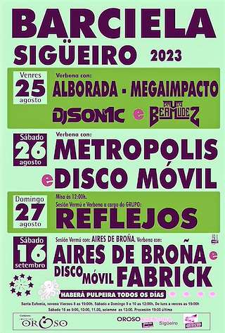 Festas Barciela - Sigüeiro en Oroso