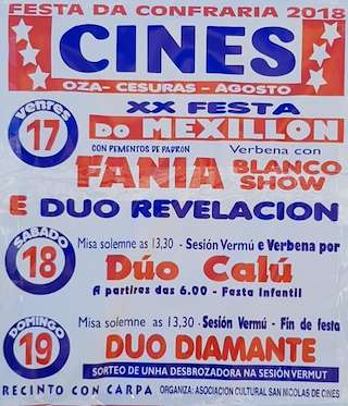 Festas da Confraría de Cines en Oza Cesuras