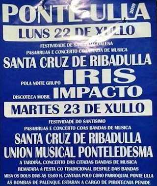 Festas da Madalena de Ponte Ulla en Vedra