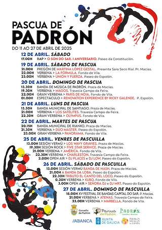 Festas da Pascua (2026) en Padrón