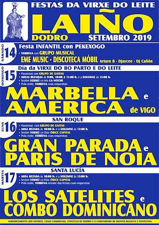 Festas da Virxe do Leite de Laiño en Dodro