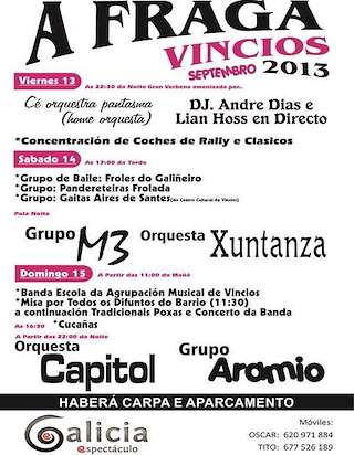 Festas de A Fraga de Vincios (2026) en Gondomar