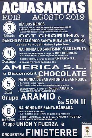 Festas de Aguasantas en Rois