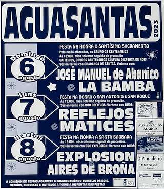 Festas de Aguasantas en Rois