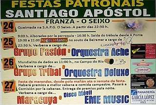 Festas de Beiramar - Santiago Apóstol de Franza (2026) en Mugardos
