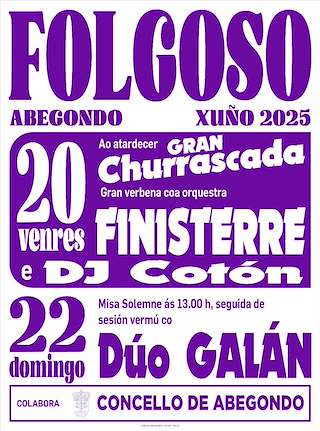 Festas de Folgoso (2026) en Abegondo