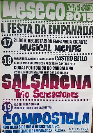 Festas de Mesego - LIV Festa da Empanada  en O Carballiño