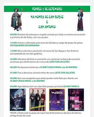 Festas de San Martiño de Oleiros en Ribeira