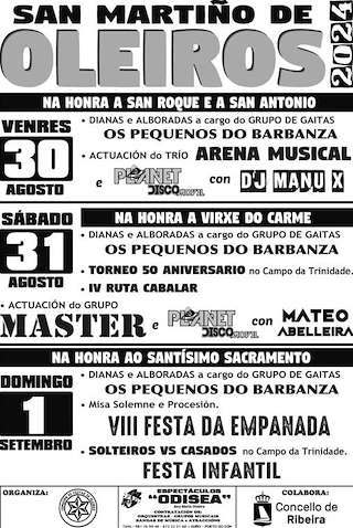 Festas de San Martiño de Oleiros en Ribeira