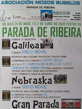 Festas de Parada de Ribeira en Xinzo de Limia