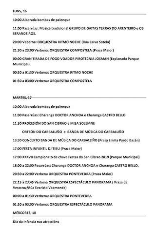 Festas de San Cibrao - Vila do Arenteiro en O Carballiño