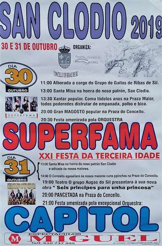 Festas de San Clodio (2025) en Ribas de Sil